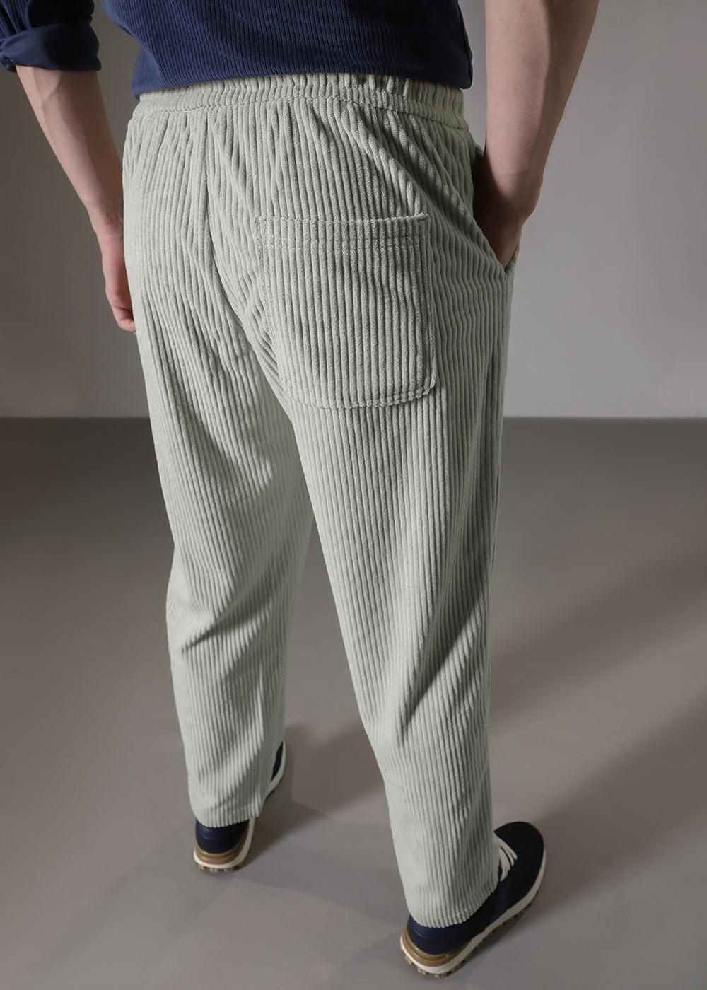 Men's Caudray Fabric Stylish Pants (Grey, Pack of 1)