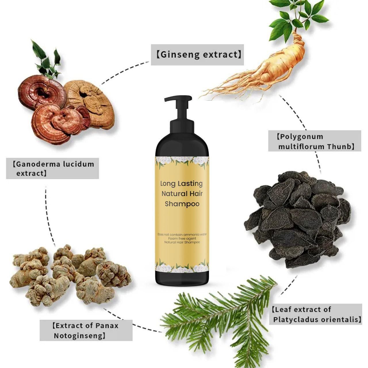 Long Lasting Natural Hair Dye Shampoo. BUY One GET ONE FREE!!🎁🥳